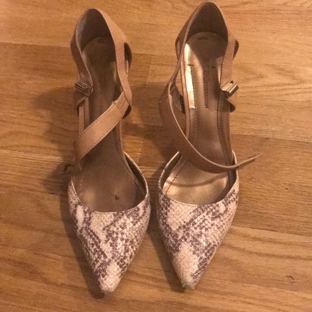 BCBG Leather Heels
